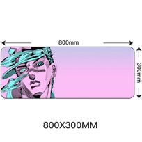 80x30 cm didelis žaidimo pelės kilimėlis užrakintas kraštas Anime kompiuterio guminis pelės kilimėlis JOJO keistas nuotykis