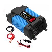 500 W maitinimo keitiklis DC 12V į AC 110V automobilinio įkroviklio keitiklis su dviem USB prievadais 8 saugos apsauga 300-220