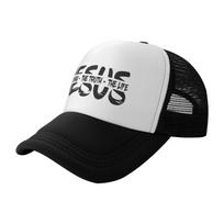 Jėzus Kelias, Tiesa, Life Trucker Cap Snapback kepurė, skirta Unisex beisbolui Unisexs kepurės Kepurės logotipo vielos šone adult