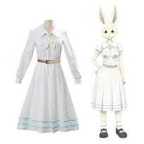 Anime Cos BEASTARS Haru Triušis Trumpomis Rankovėmis su Ilgomis Rankovėmis Cosplay Helovino Kalėdų Šventės Rinkiniai Vienodos Kostiumai Naujas L