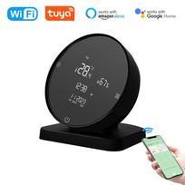 Tuya WIFI USB įkraunamas temperatūros ir drėgmės detektorius buitinis biuro kūdikių kambarys juoda