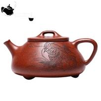 Kiniškas arbatinukas Yixing purpurinio molio arbatinukas su iš purvo išskaptuoto Huiziye akmens samtelio arbatinukas 170ml Kung Fu arbatos rinkinys Yixing arbatinukas 1pcs China
