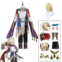 Anime žaidimas Kaveh cosplay kostiumas vyrams Helovino uniforma perukas pilnas komplektas Sumeru Anemo kostiumas L-(Full set+wig)