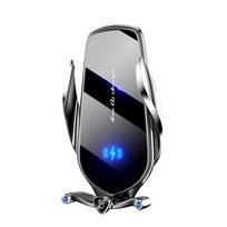 Belaidžio įkrovimo automobilinis laikiklis Smart 15w greito įkrovimo telefono stovas skirtas iPhone 14pro 13 12 11 Airvent magnetinis įkrovimo laikiklis Universalus as picture sidabras