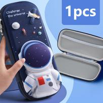 3D EVA pieštukų dėklas Kanceliarinių reikmenų dėžutė Kosmoso astronautų pieštukų dėklas Dovana 3D kūrybinis animacinis filmas pradinių ir vidurinių mokyklų mokinių pieštukų dėklas vaikams