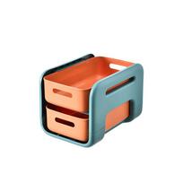 Rolling Trolley Cart Basket Stand Bathroom Movable Wheels Shelf Storage Utility Rack Sundries Cart Kitchen Save Space Organizer Small Orange