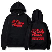 Pizza Planet Tarnauja jūsų vietiniam žvaigždžių spiečiui Unisex su gobtuvu megztinis Laisvo kirpimo Unisex megztiniai Fleece megztinis su gobtuvu 2XL