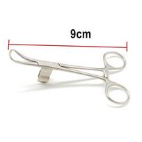 1 vnt. dantų audinio rankšluosčių žnyplės nosinės įrankis su siurbimo vamzdelio spaustuko laikikliu Dantų implantų chirurginiai įrankiai 1 piece 9 cm