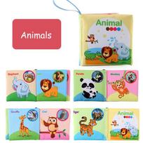 Kūdikių minkšto audinio knyga naujagimiams 0–12 mėnesių 3D knyga Gyvūnų šeimos pažinimo Montessori ankstyvojo ugdymo žaislai vaikams Dovana Animals