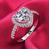 Nesenstantys 18k balto aukso žiedai moterims 2,0 ct apvalaus pjūvio cirkonio deimanto vieno akmens žiedas Vestuvinis žiedas Sužadėtuvių Nuotakos papuošalai 10 gray