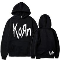 Korn Roko Grupė Raidės Gobtuvėlis Unisex Moterys Hip Hop Harajuku Gobtuvėliai Laisvalaikio Aukštos Gatvės Palaidinė Ruduo Žiema Unisex Gobtuvėliai Unisex L