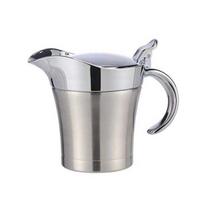 500/750 ml padažo puodas su dangteliu ir rankena Nelaidus dvigubai izoliuotas padažas maistui skirtas nerūdijančio plieno padažo indas grietinėlės salotų padažui L