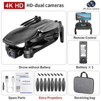 L500 PRO 4K GPS dronas su kamera Brushless Pro Quadcopter FPV 5G Wifi 1,2 km 25 min. skrydžio RC malūnsparnio kamera mini dronas juoda
