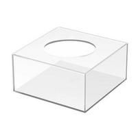 Pildomas tortų stovas, apvalus kvadratinis šešiakampis, didelės apkrovos vestuvės?Gimtadienio vakarėlis?Cake Display Cake Riser pakopos ekrano laikiklis 15cm Round white