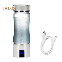 300 ml vandenilio turtingo vandens butelis SPE PEM technologijos nešiojamasis stiklinis vandenilio vandens generatorius sveiko stiklo gėrimo puodelio gimtadienis balta