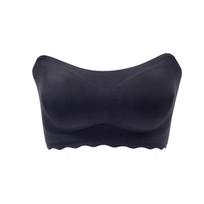 Be petnešėlių liemenėlė moterims didelio dydžio surinkta neslystanti apatinio trikotažo plona nematoma liemenėlės pagalvėlė Push Up bralette Seksualus apatinis trikotažas Seksuali liemenėlė M juoda