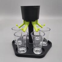 6 „Shot Glass“ dozatorius su stiklinėmis, vyno viskio dozatorius, skirtas gerti namų vakarėlių žaidimams, baro priedai 1 set