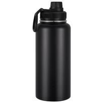 Terminė gertuvė Termosas iš nerūdijančio plieno Be BPA 100% nepralaidus Dvisienė izoliacija šaltam vandeniui (24 Valandos) O Caliente (12 Valandų) 12 OZ juoda