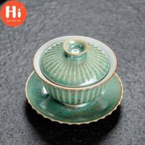 Krosnies keitimas Gaiwan keramikinis arbatos dubenėlis Master Cup Pu'er Tea Tureen arbatos puodelis arbatinukai su dangteliu