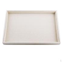 Papuošalų vitrina su skyreliais Daugiafunkcinė dėžutė, kurią galima sudėti, smėlio spalvos Flat Tray
