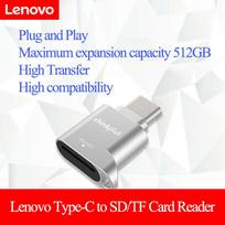 C tipo USB kortelių skaitytuvas 480Mbps 512GB USB-C TF Micro SD OTG adapteris Type-C TF atminties kortelių skaitytuvas nešiojamam telefonui Lenovo D201