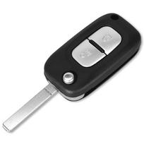 3 mygtukų automobilio rakto pakabukas keičiamas atverčiamas sulankstomas dėklas, tinkantis Kangoo Renault Fluence Clio Megane Modus 2 Buttons