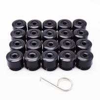 19mm 20vnt rato veržlės varžtų galvučių dangteliai juodi + įrankis VW Transporter T5 T6 2003 2004 2005 2006 2007 2008-2020 automobilio stilius juoda