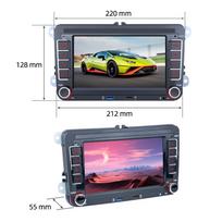 REAKOSOUND automobilio radijas Android skirtas VW Passat 6 7 CC Polo GOLF 5 6 Touran WiFi GPS navigacija BT WiFi padalintas ekranas FM 2+64