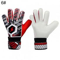 Suaugusiųjų Vaikų Futbolo Vartininko Pilno Piršto Rankų Apsaugos Pirštinės Futbolui Vartininkui Red Size 6
