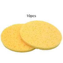 Face Round Makeup Remover Sponge Natural Wood Pulp Sponge Cellulose Compress Cosmetic Puff Facial Washing Sponge