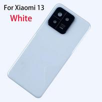 Mi13 Stiklinis Baterijos Dangtelis Xiaomi Mi 13 Pro Galinis Dangtelis Baterijos Dangtelis Galinis Korpusas Su Kameros Rėmeliu Lęšiu MI 13 white
