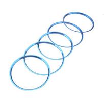 5Pcs Air Outlet Ring Trim Self-adhesive Air Conditioning Vent Opening Cover raudona