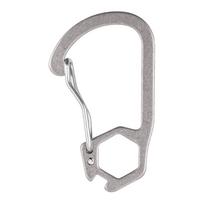 Karabinas raktų pakabukas Itin lengvas Ti 10g Tvirtas ir elegantiškas raktų pakabukas Karabinas raktams ir double ring