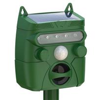 Ultragarsinis gyvūnų repelentas lauke saulės gyvūnų repelentas su judesio jutikliu ir LED šviesa žalia