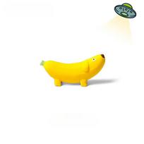 Šunims skambantis banano formos latekso cypiantis žaislas augintiniams, atsparus įkandimams, kramtomi žaislai, interaktyvūs žaislai, naminių gyvūnėlių reikmenys