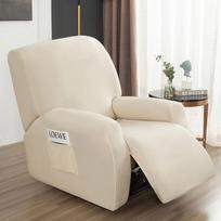 4 Pieces Waterproof Recliner Sofa Cover for Living Room Elastic Reclining Chair Cover Protection Lazy Boy Relax Armchair Cover