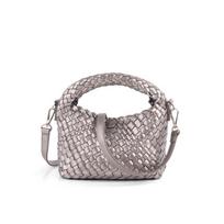 Moteriškos pintos rankinės Odinė messenger tipo rankinė Makaronų spalvos Rankinė Vasaros šventės Moteriška rankinė (20cm<Max Length<30cm)