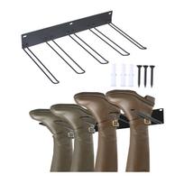 Space Saving Boot Rack Durable Wall Mounted Shoes Holder Simple Long Boots Storage Shelf Organizer Practical Boots Rack