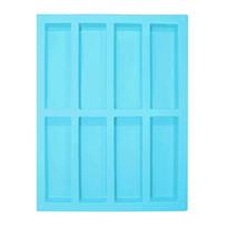 1 vnt. 8 lizdų pyrago forma stačiakampė šokolado silikoninė forma muilo forma kepimo forma ledo kubelių forma DIY virtuvės įrankis dekoravimo forma