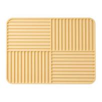 Silicone Drain Mat Multifunctional Non-slip Drying Pad for Kitchen Tableware Anti-scald Coaster Quick Draining smėlis