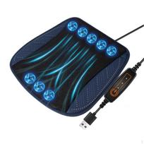 Car Front Seat Cooling Pad, Cushion Cover, USB for SUV, mėlyna