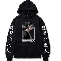 Attack On Titan Hoodies Unisex Print Shingeki No Kyojin Anime Clothes Loose Casual Unisex Streetwears Link Aesthetic Korean L
