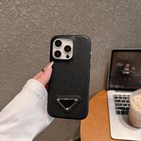 Prabangus naujas odinis telefono dėklas, tinkamas IPhone 16 15 14 13 12 Pro Max, blizgus ir žvilgantis odinis smūgiams atsparus galinis dangtelis For iphone 15 juoda