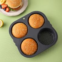 Hamburg Mold Does Not Adhere To Silicone Circular High Temperature Resistant Household Baking Bread Mold juoda