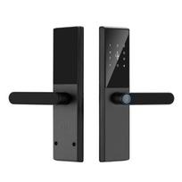 WAFU Smart Door Lock Keyless Entry Door Lock Handle with Cards and Keys Biometric Door Lock Tuya juoda