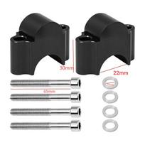 Motociklo vairo pakėlimo strypo tvirtinimo rankenos gnybtas universalus 28 mm 1 1/8  22 mm 7/8 , skirtas Honda, skirtas BMW 22mm Black