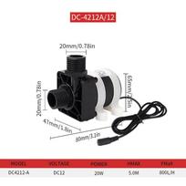 DC 12V/24V vandens siurblys Mažo triukšmo bešepetėlis variklis mini panardinamasis siurblio slėgio siurblys sodui DC4212-A-12V