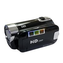 Vaizdo kamera 16 MP Full HD skaitmeninis priartinimas vaizdo kamera TFT LCD ekranas Fotografavimas DVR vaizdo kamera 2,7 colio ekrano vaizdas Atkūrimas juoda