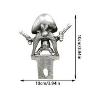 Kapoto ornamentas Animacinis kojotas Raketa/Šaulys Automobilio kapoto dekoracija Automobilio 3D emblemos lipdukas Ženklelis Kapotas Automobilio dekoracija Vilkas Kojotas