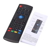 Mini 2.4G belaidė klaviatūra nuotolinio valdymo pultelis Air Mouse, skirta Android Smart TV dėžutei juoda